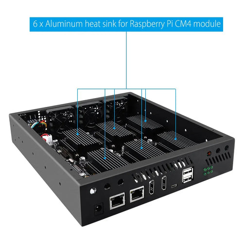 ITX Case Kit for Deskpi Super6c Raspberry Pi CM4 Cluster Mini-ITX Board