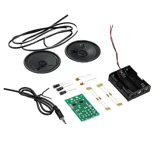 Kitronik Stereo Amplifier Kit w/ FM8002A Mono Amplifier ICs & 3.5mm Jack Socket