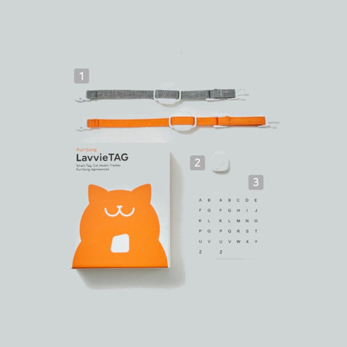 LavvieTAG Smart Cat Health Tracker (Solo Bundle)