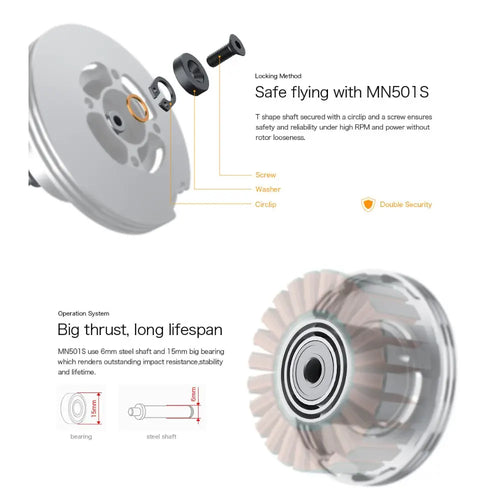 LIGPOWER MN501-S KV300 Waterproof UAV Motor w/ 5.2kg Max Thrust