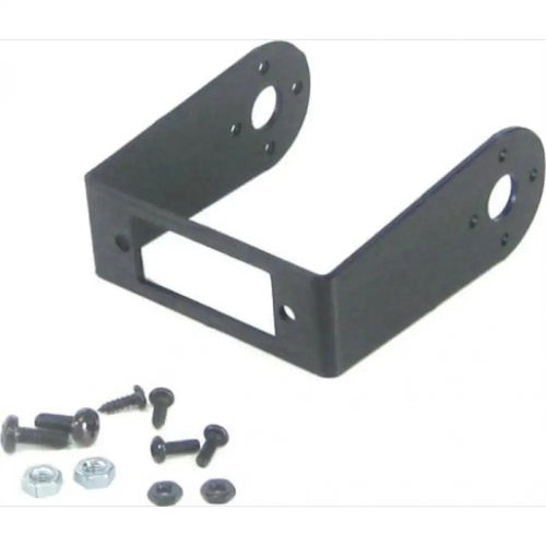 Lynxmotion Aluminum Micro-Servo Rotate Bracket Single Pack (Blk)