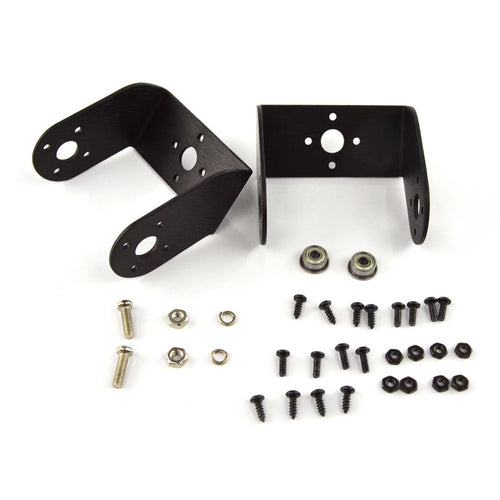 Lynxmotion Aluminum Offset Servo Bracket with Ball Bearings Two Pack ASB-11