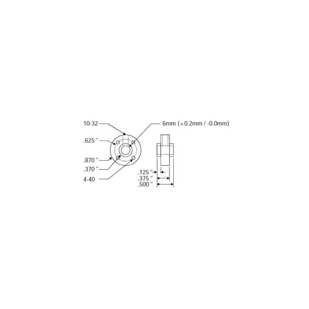 Lynxmotion HUB-02 Universal Hub - 6mm (pair)