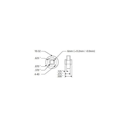 Lynxmotion HUB-02 Universal Hub - 6mm (pair)