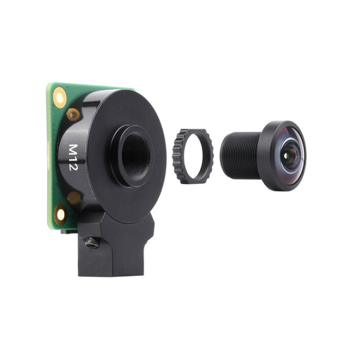 M12 High Res Lens, 14MP, 184.6° Ultra Wide Angle, 2.72mm Focal Length for RPi HQ Cam
