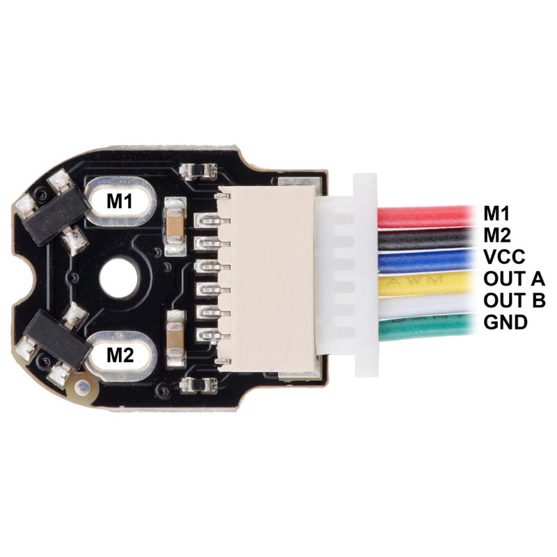 Magnetic Encoder Pair w/ Side-Entry Connector for Micro Gearmotors 12CPR 2.7-18V