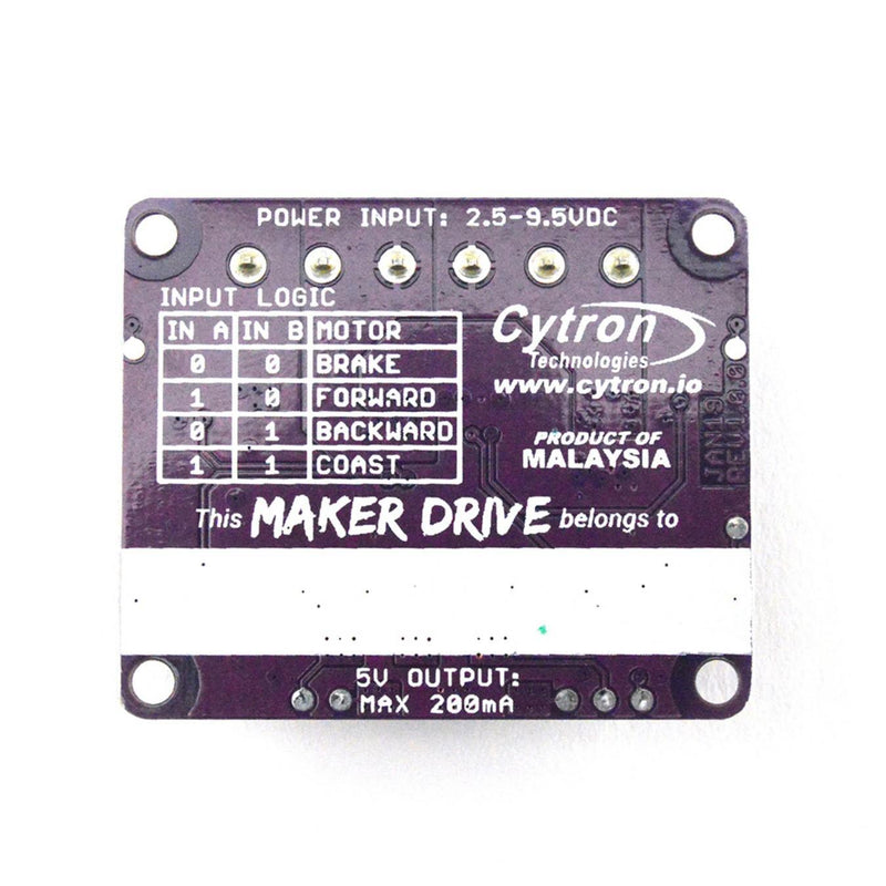 Maker Drive H-Bridge Motor Driver for Beginner