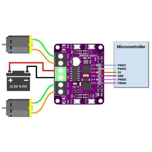 Maker Drive H-Bridge Motor Driver for Beginner