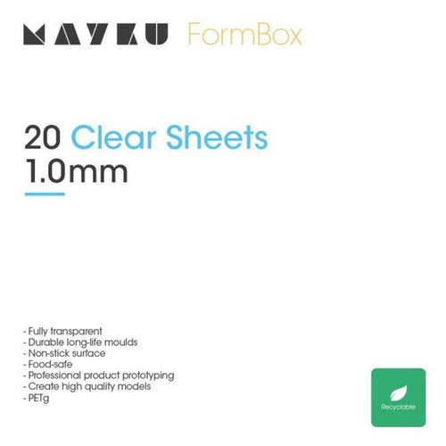 Mayku Clear PETG Sheet 1mm (20pk)
