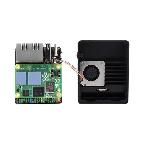 Mini Dual Gigabit Ethernet Base Board for RPi CM4 (Base Board + Case + US Plug)