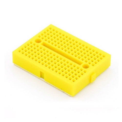 35x47mm Mini Breadboard w/ 170 Holes (Yellow)