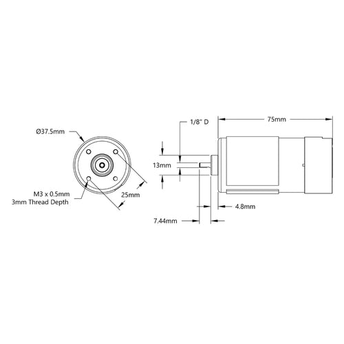 Modern Robotics 12V DC Motor (FTC Legal)