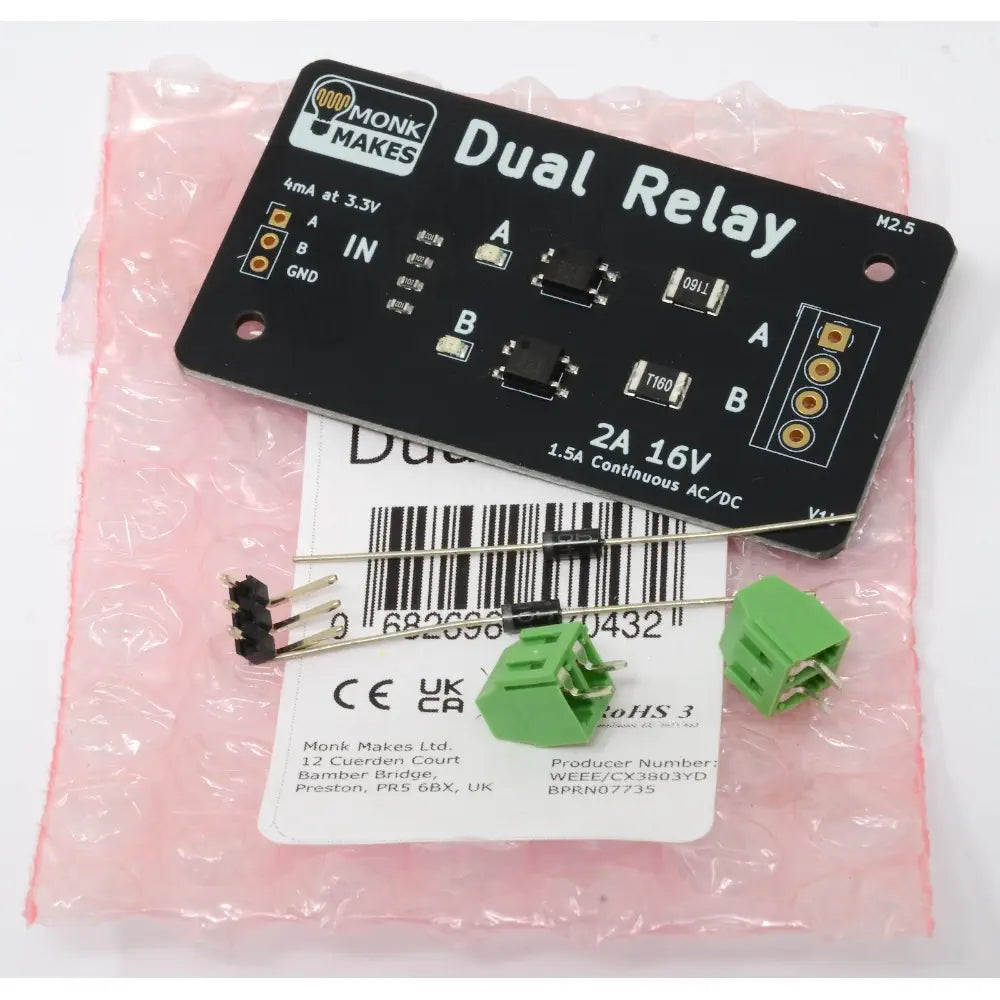 Monk Makes MonkMakes Dual Relay Module