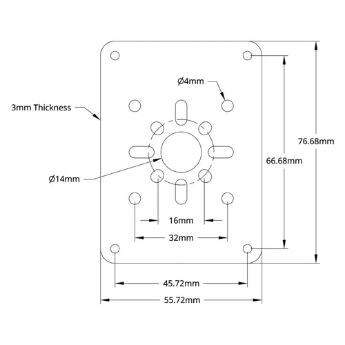 Motor Controller Mount for Basic Micro RoboClaw 2x15A, 2x30A, 2x45A