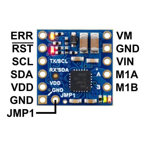 Motoron M1U550 Single Serial Motor Controller (Header Pins Soldered)