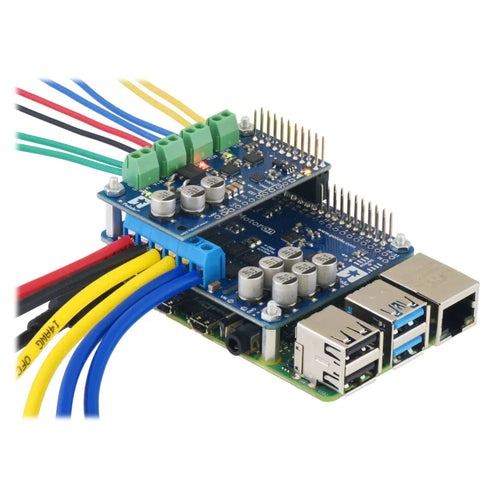 Motoron M2h18v18 Dual High-Power Motor Controller for RPi (Connectors Soldered)