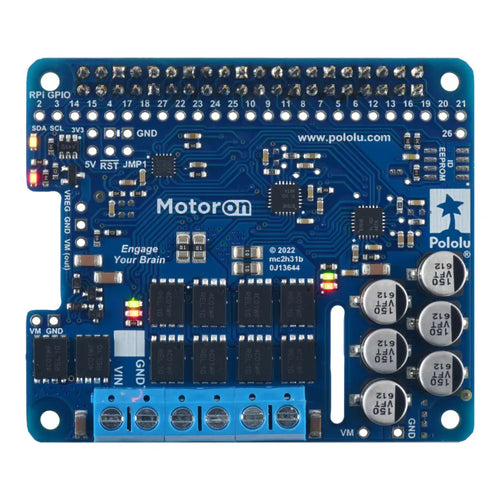 Motoron M2H18v20 Dual High-Power Motor Controller for RPi (Connectors Soldered)