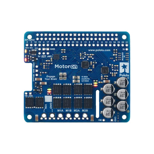 Motoron M2H18v20 Dual High-Power Motor Controller for RPi (No Connectors/Standoffs)