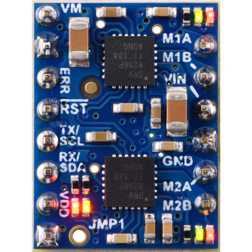 Pololu Motoron M2U256 Dual Serial Motor Controller (Header Pins Soldered)