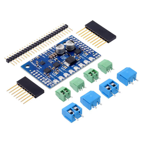 Motoron M3S256 Triple Motor Controller Shield Kit for Arduino (w/ Connectors)