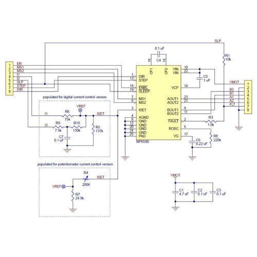 MP6500 Stepper Motor Driver Carrier (Digital Current Control)