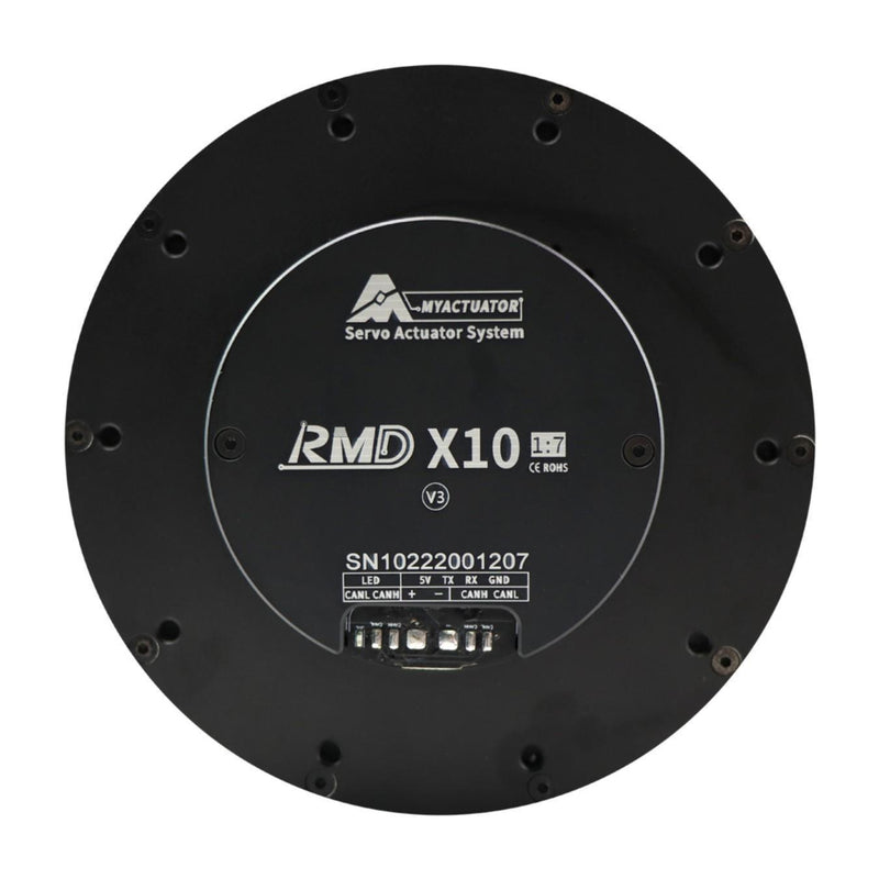 MYACTUATOR RMD-X10 V3, BLDC, CAN BUS, 1:7, MC-X-500-O Brushless Servo Driver