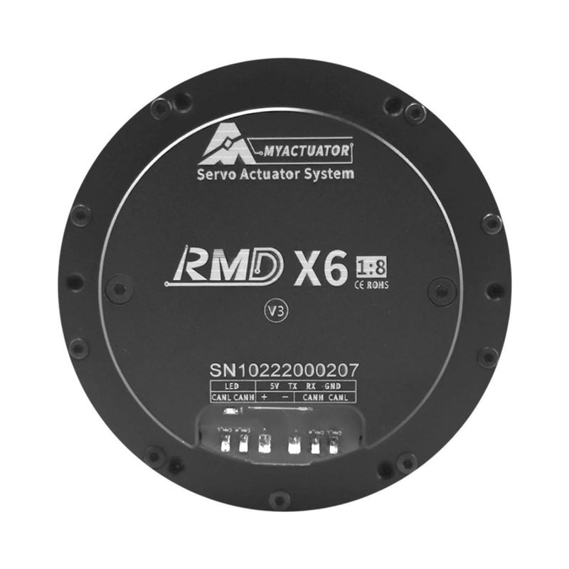 MYACTUATOR RMD-X6 V3, CAN BUS, 1:8, MC-X-300-O Brushless Servo Driver