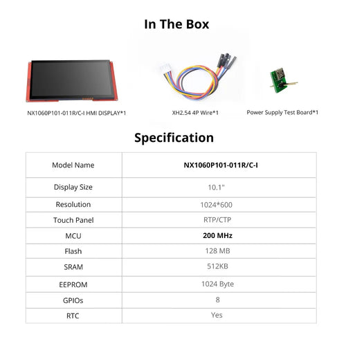 Nextion 10.1” Intelligent Series HMI Touch Display (NX1060P101-R)
