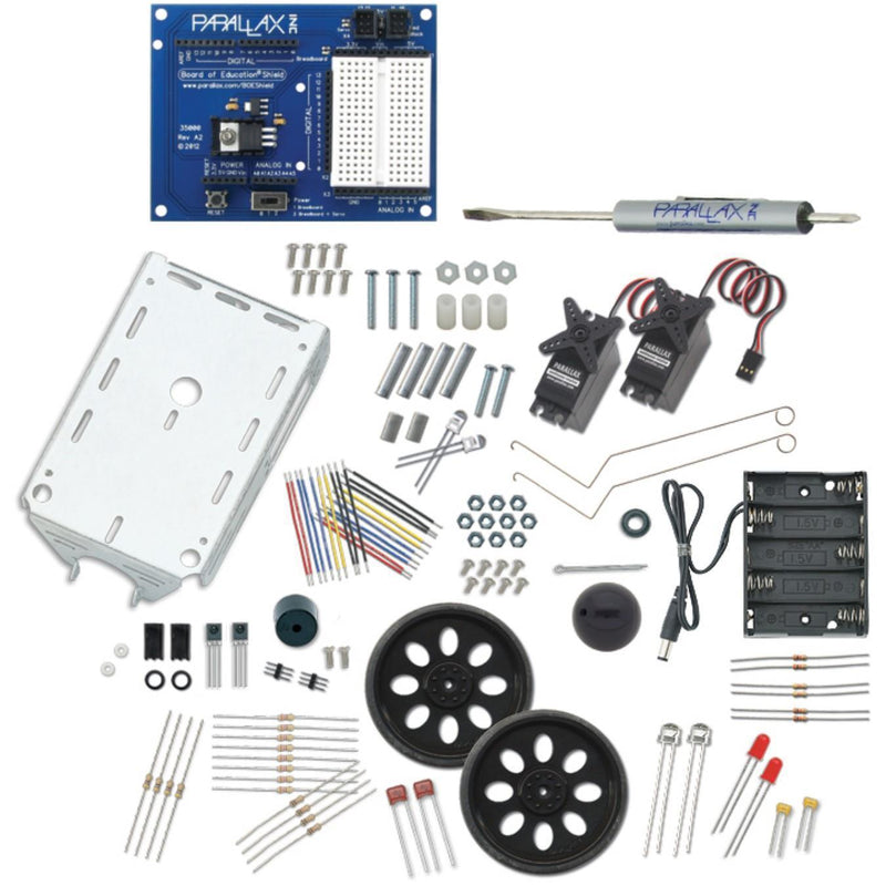 Parallax Boe-Bot Robotics Shield Kit for Arduino (No Arduino)