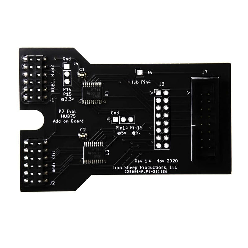 Parallax P2 Eval HUB75 Adapter Board