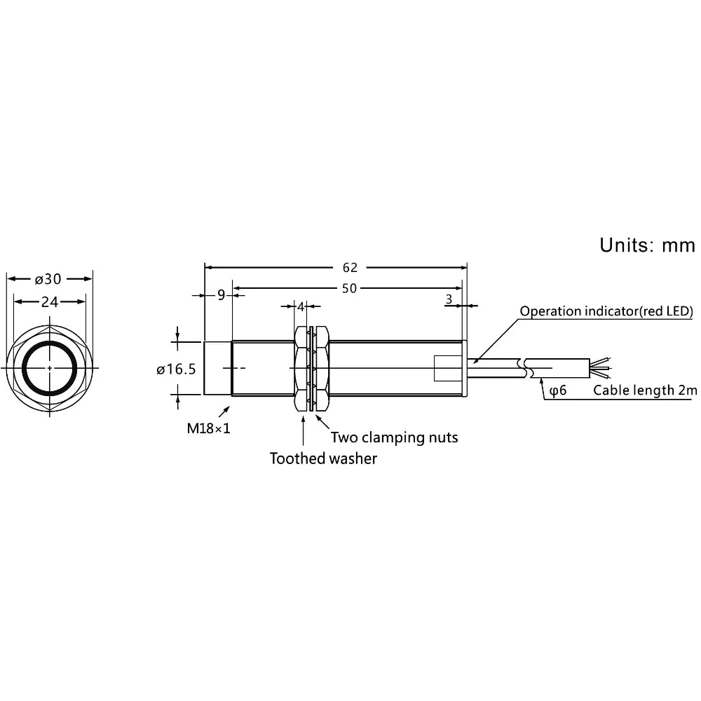 Phidgets Inductive Proximity Sensor - 8mm