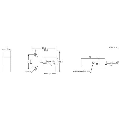 Phidgets IR Beam Break Proximity Sensor - 15mm