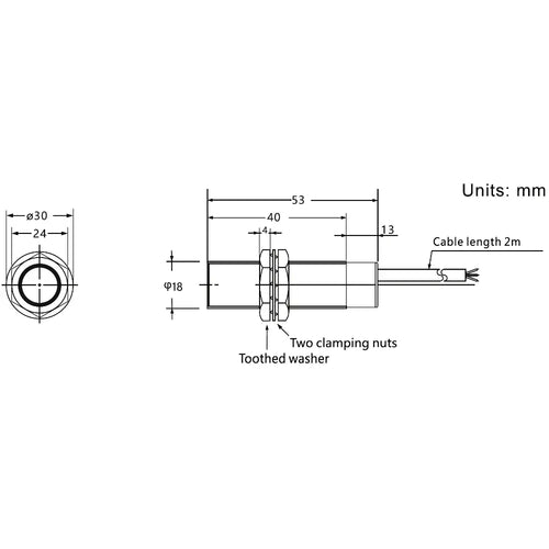 Phidgets IR Beam Break Proximity Sensor - 5M