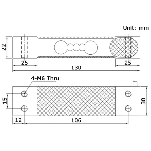 Phidgets Single Point Load Cell - 100Kg (C4)