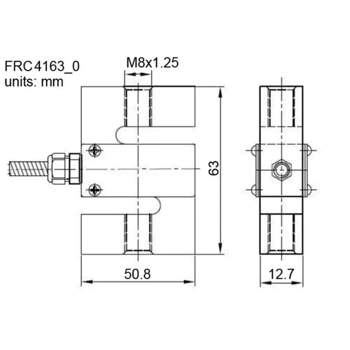 Phidgets Steel S-Type Load Cell - 50Kg (C3)