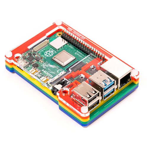 Pimoroni Pibow Coupé 4 Case for Raspberry Pi 4 (Rainbow)