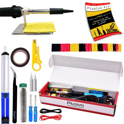 Plusivo Basic Soldering Kit for Electronics (EU Plug)