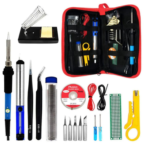 Plusivo Soldering Kit for Electronics (EU Plug)