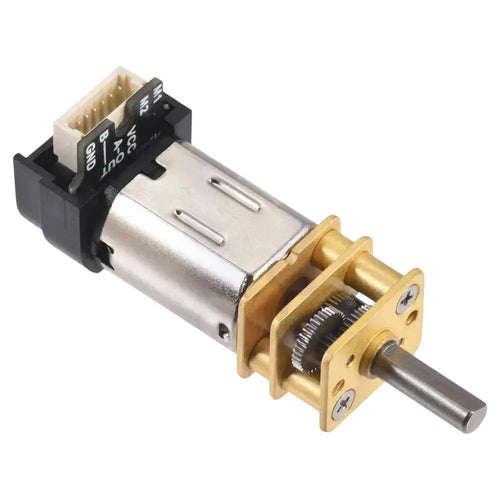 Pololu 100:1 Micro Metal Gearmotor LP 6V w/ 12 CPR Encoder, Back Connector