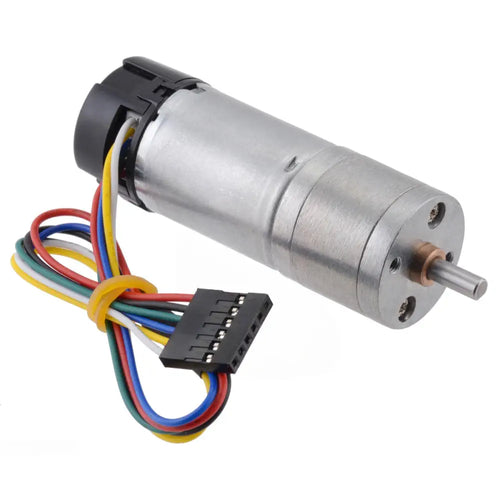 Pololu 75:1 Metal Gearmotor 25Dx69L mm HP 6V w/ 48 CPR Encoder