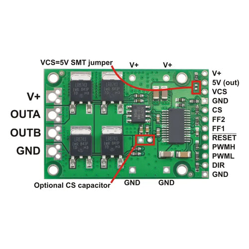 Pololu High-Power Motor Driver 18v25 CS