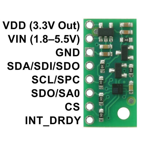 Pololu LPS22DF Digital Barometer Sensor w/ Voltage Regulator