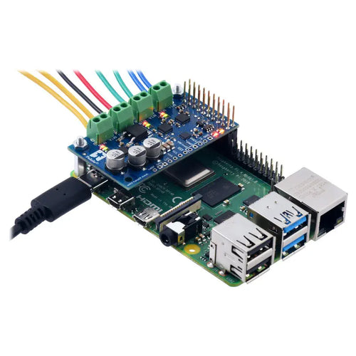 Pololu Motoron M3H256 Triple Motor Controller for Raspberry Pi (w/ Connectors)