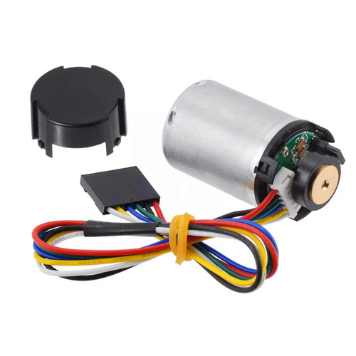 Pololu MP 12V Motor w/ 48 CPR Encoder for 25D mm Metal Gearmotors (No Gearbox)