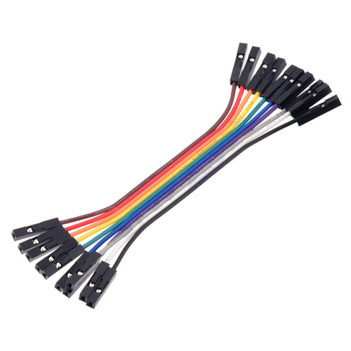 Pololu Ribbon Cable Premium Jumper Wire Set 10-Color F-F 3 inch / 7.5 cm (10x)