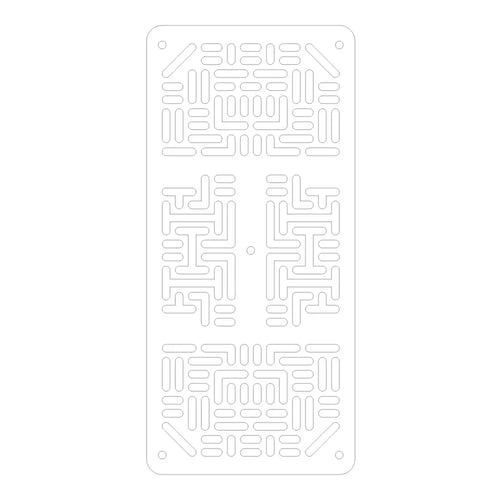 Pololu RP5/Rover 5 Expansion Plate RRC07A (Narrow) Solid White