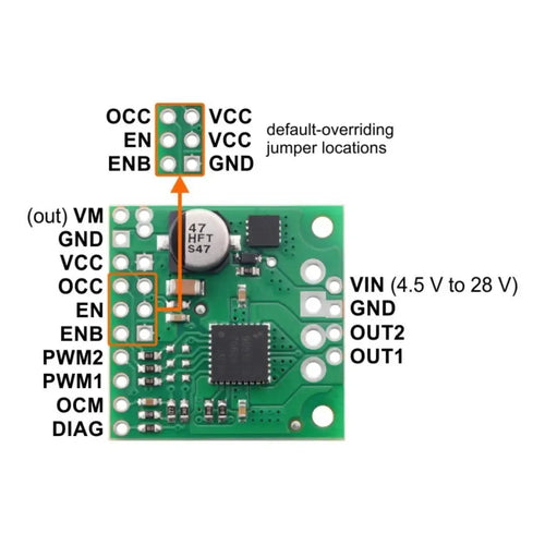 Pololu TB9051FTG 2.6A Single Brushed DC Motor Driver Carrier