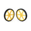 Pololu Wheel 80×10mm Pair - Yellow