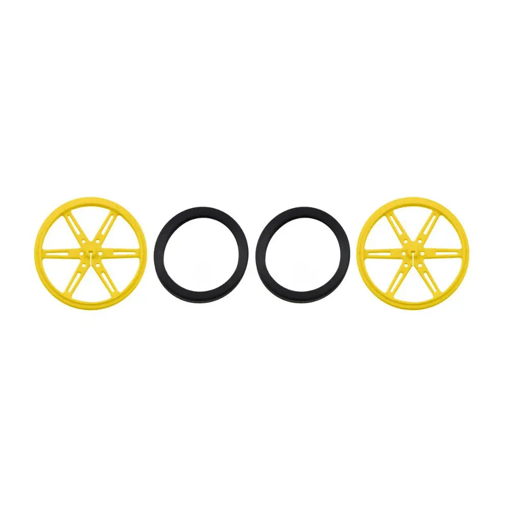 Pololu Wheel 80×10mm Pair - Yellow