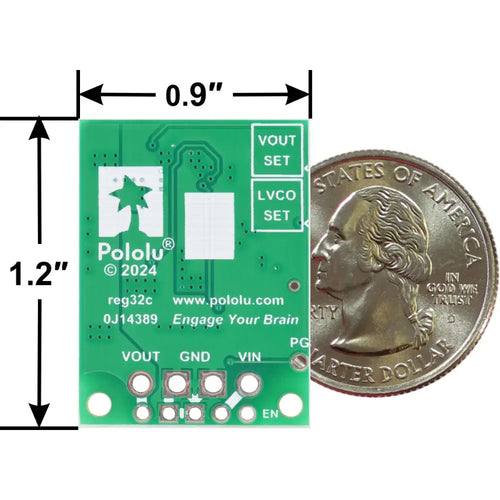 Pololu 1.4-7V, 3.8A Fine-Adjust Step-Down Voltage Regulator W/ Adjustable Low-Voltage Cutoff D30V33MALCMA